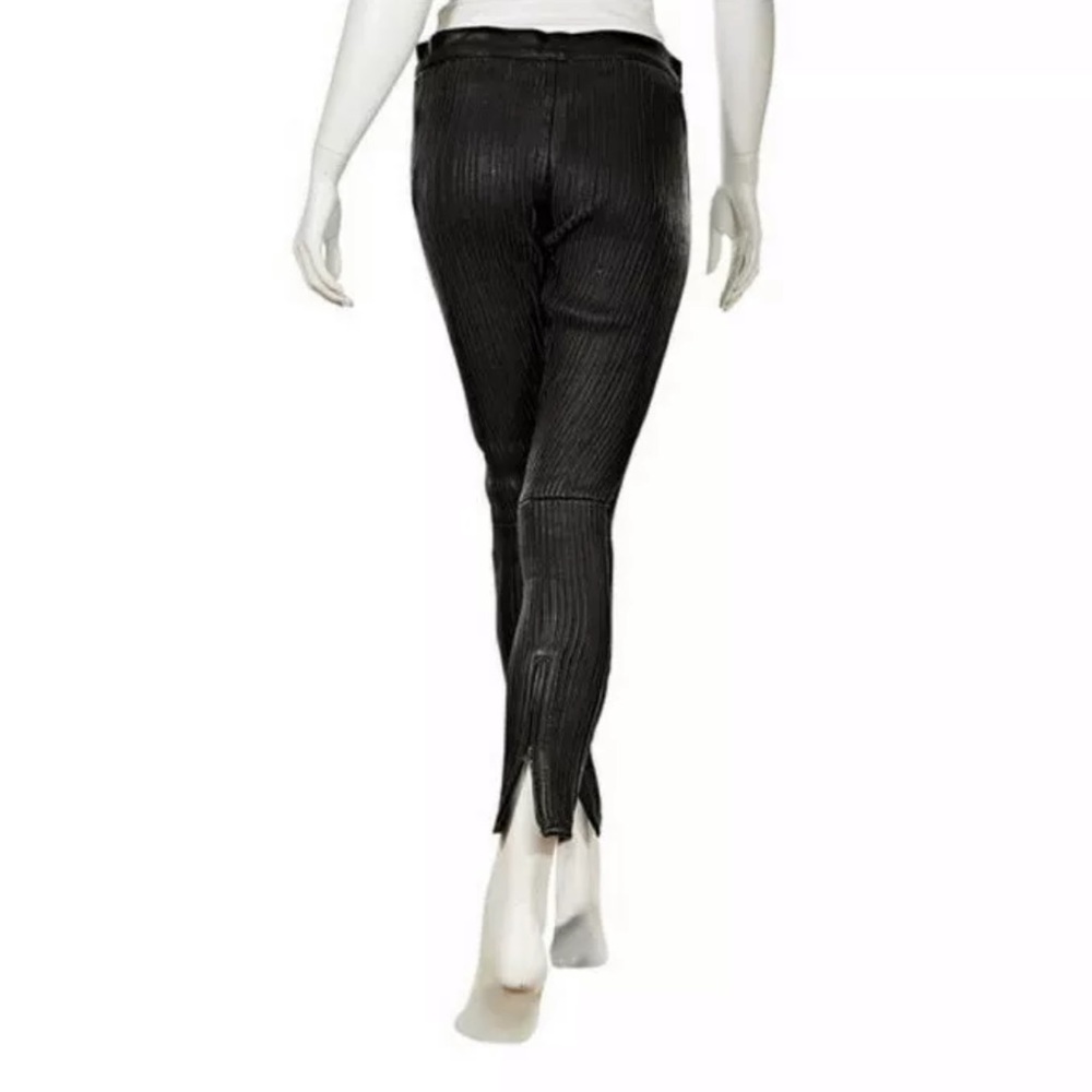 Vintage Givenchy Lambskin Leather Moto Pants 6